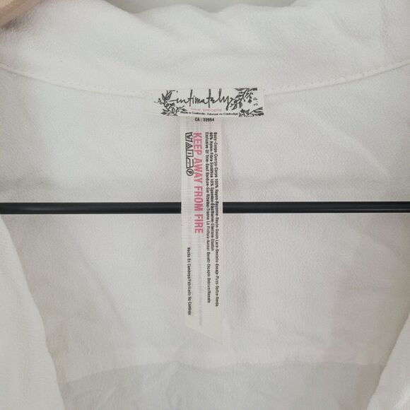 Free People Elsa Bodysuit Top Cream Surplice Neck Size Small - Picture 11 of 12